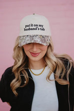 Load image into Gallery viewer, Put It On My Husband's Tab Two-Toned Vintage Hat