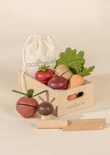 Load image into Gallery viewer, Wooden Vegetables Playset