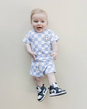 Load image into Gallery viewer, Checkered Shorts Set | Blue