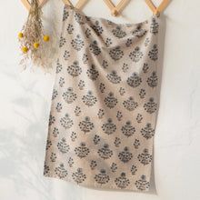 Load image into Gallery viewer, Salvia Block Print Tea Towel
