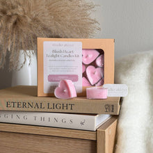 Load image into Gallery viewer, Blush Heart Tealight Candle Set | Valentine's | Mom Gifts