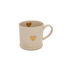 Load image into Gallery viewer, Heart Mug Gold or Black