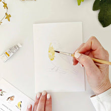 Load image into Gallery viewer, Birds paintable watercolor notecard set