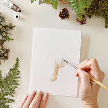 Load image into Gallery viewer, Mushrooms paintable notecards