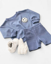 Load image into Gallery viewer, Baby & Kids Biker Shorts Set | Blue