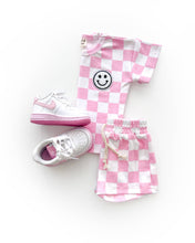Load image into Gallery viewer, Checkered Shorts Set | Pink