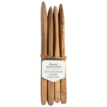 Load image into Gallery viewer, Olive Wood Spreaders S/4