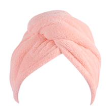 Load image into Gallery viewer, Quick Dry Microfiber Hair Turban Towel - Pink