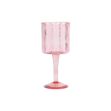 Load image into Gallery viewer, Daisy Wine Glass Pink L
