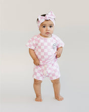 Load image into Gallery viewer, Checkered Shorts Set | Pink