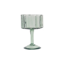 Load image into Gallery viewer, Daisy Wine Glass Green S