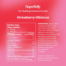 Load image into Gallery viewer, SuperBelly Hydration & Gut Mix, Strawberry Hibiscus
