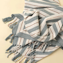 Load image into Gallery viewer, Cavendish Blue Cotton throw