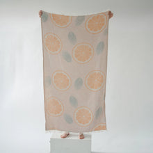 Load image into Gallery viewer, Orange and Leaf Towel