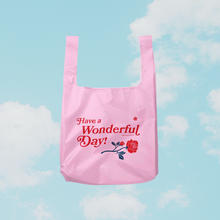 Load image into Gallery viewer, Have a Wonderful Day Foldable Nylon Tote