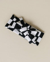 Load image into Gallery viewer, Checkered Headband | Black