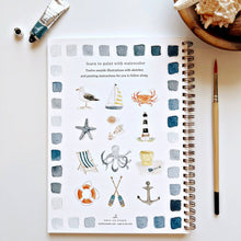 Load image into Gallery viewer, Seaside watercolor workbook