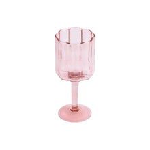 Load image into Gallery viewer, Daisy Wine Glass Pink L