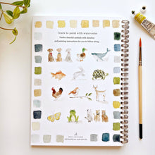 Load image into Gallery viewer, Animals Watercolor Workbook