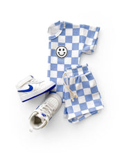 Load image into Gallery viewer, Checkered Shorts Set | Blue