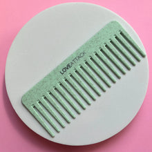 Load image into Gallery viewer, Wheat Straw + Silicone Wide Tooth Detangling Comb