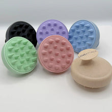 Load image into Gallery viewer, Wheat Straw + Silicone Scalp Massager Shampoo Brush