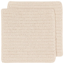 Load image into Gallery viewer, Home Spun Natural Dish Cloth S/2