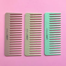 Load image into Gallery viewer, Wheat Straw + Silicone Wide Tooth Detangling Comb