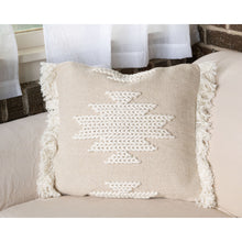 Load image into Gallery viewer, Hand Woven Auden Pillow White