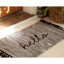 Load image into Gallery viewer, Hand Woven Outdoor Hello Rug