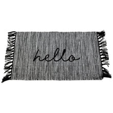 Load image into Gallery viewer, Hand Woven Outdoor Hello Rug