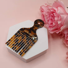 Load image into Gallery viewer, Cellulose Acetate Pick Hair Comb