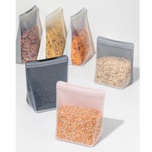 Load image into Gallery viewer, W&P Porter Stand Up Charcoal Silicone Storage Bags