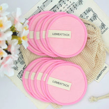 Load image into Gallery viewer, Reusable Organic Cotton Facial Rounds - 10 Pack