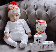 Load image into Gallery viewer, Santa Baby Hand Knit Beanie Hat Baby &amp; Kids
