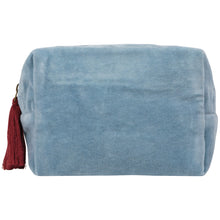 Load image into Gallery viewer, Lt Blue Velvet Butterfly Pouch

