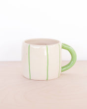 Load image into Gallery viewer, Short Ceramic Coffee Mug - Stripes
