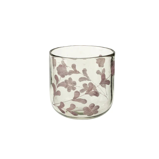 Rosalie Etched Lilac Vase