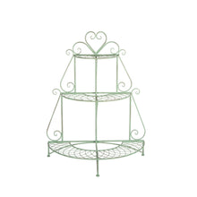 Load image into Gallery viewer, Green Metal Plant Stand
