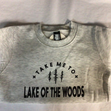 Load image into Gallery viewer, Take Me to Lake of the Woods Crewneck Todder
