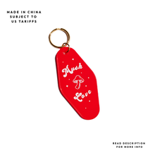 Load image into Gallery viewer, Mush Love Motel Tag Keychain | Last Chance
