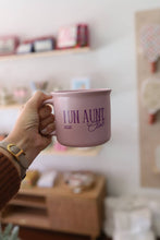 Load image into Gallery viewer, Fun Aunt Club 14oz Ceramic Mug, Campfire Mug
