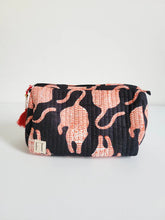 Load image into Gallery viewer, Black Leopard Make Up Bag Assorted Sizes
