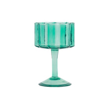 Load image into Gallery viewer, Daisy Wine Glass Blue Teal S
