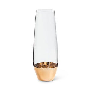 Wide Band Stemless Glass Collection