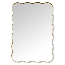 Load image into Gallery viewer, Gold Scallop Edge Mirror
