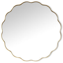 Load image into Gallery viewer, Gold Scallop Edge Mirror
