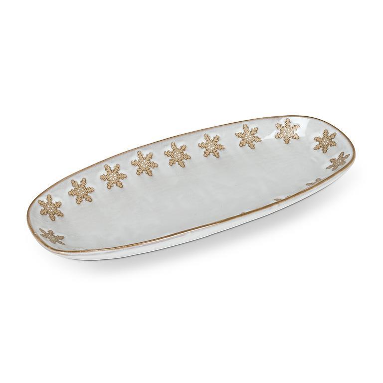 Snowflake Ball Mug & Oval Platter