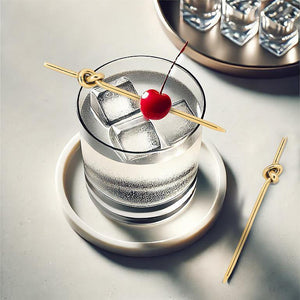 Gold Knotted Cocktail Pick