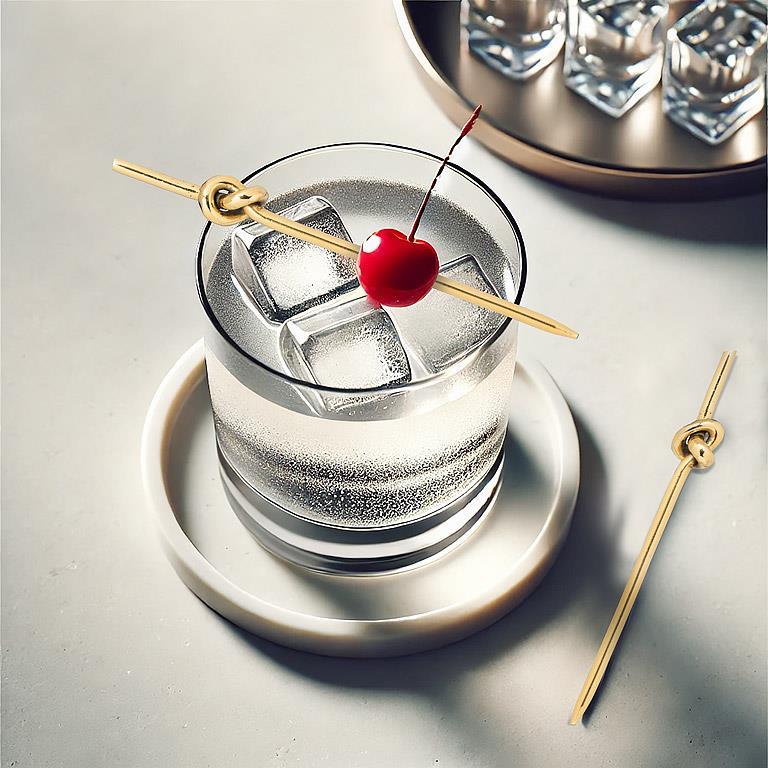 Gold Knotted Cocktail Pick